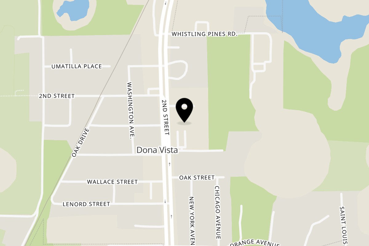 Map showing the location of The Mason Jar on 37534 FL-19 in Umatilla